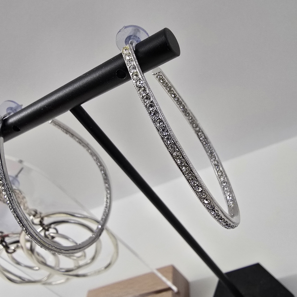 Silver Tone Earring Bundle Elegant & Versatile Co… - image 3